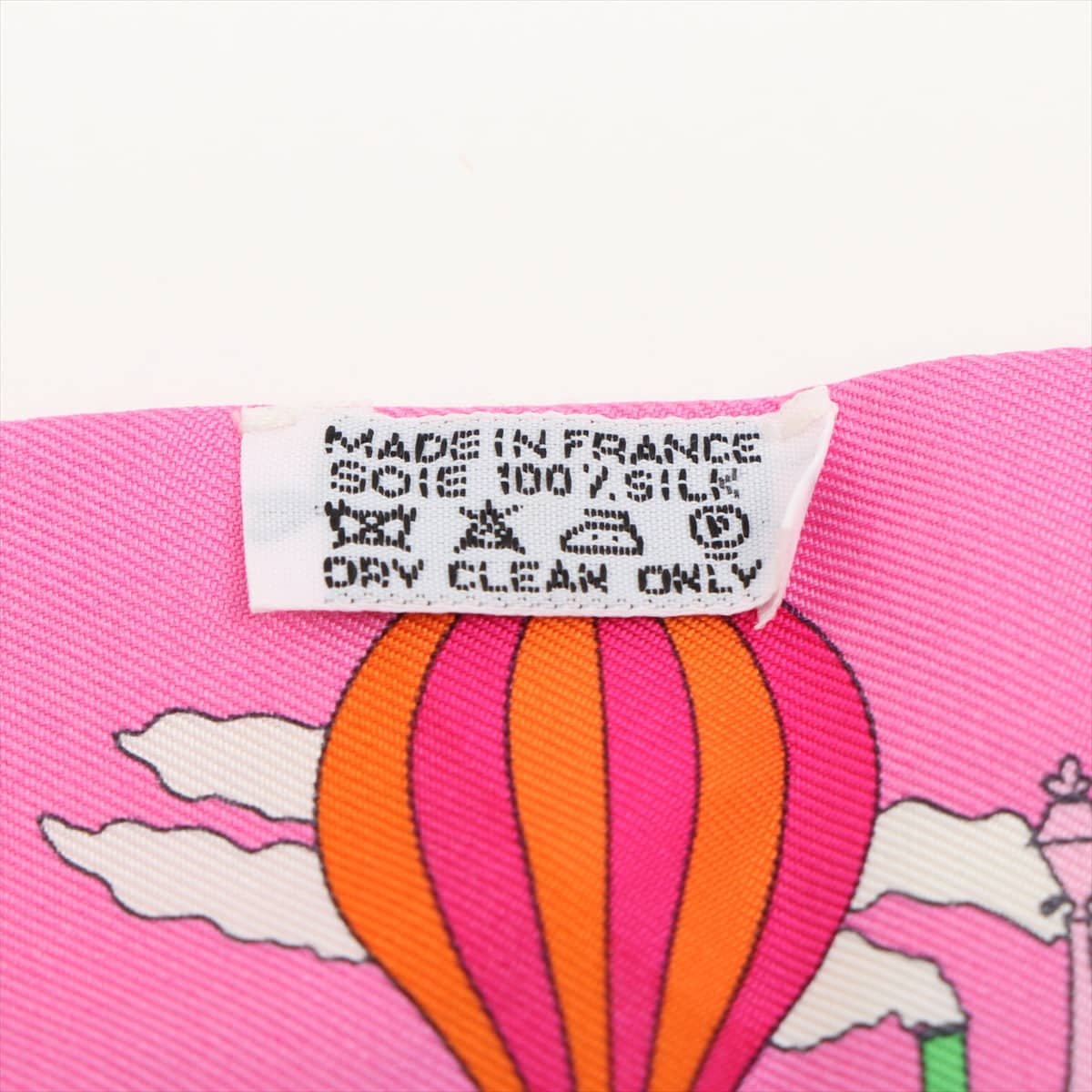 エルメス ツイリー PAZ UNIVERSAL 大気の狂気 スカーフ シルク ピンク