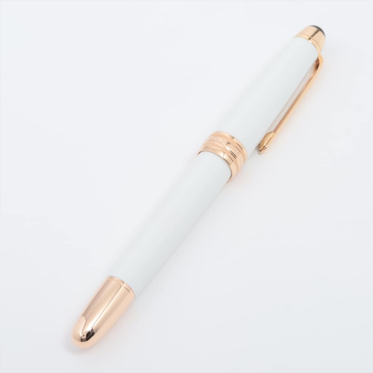 モンブラン マイスターシュテュック ソリテール 万年筆 GP×レジン ホワイト ペン先750 太さF