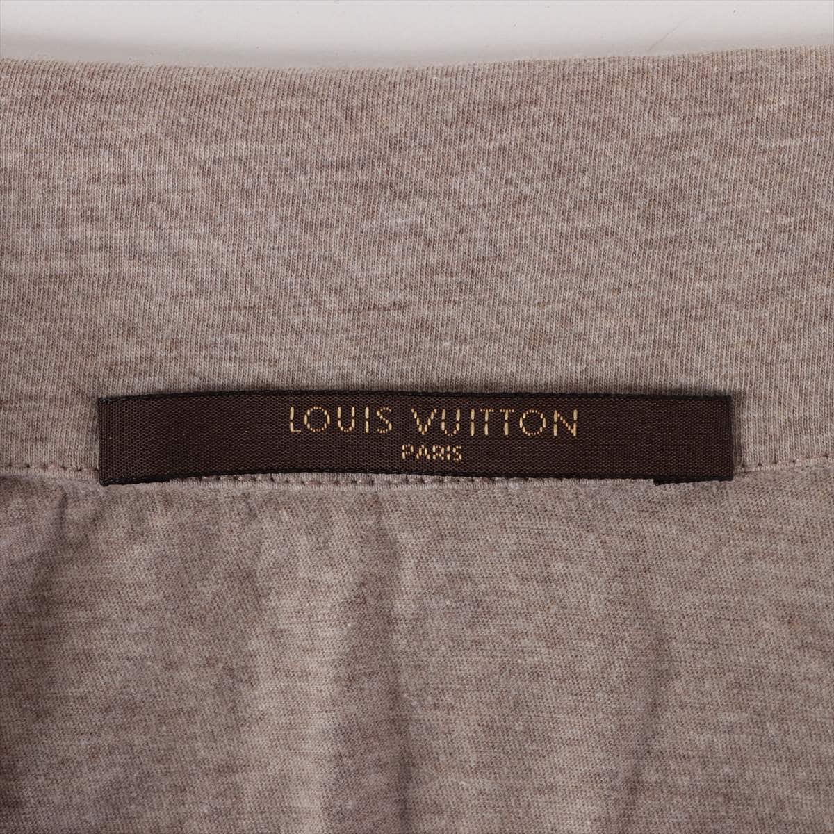 ルイヴィトン モノグラム 08年 コットン Tシャツ L メンズ ブラウン  RM081M