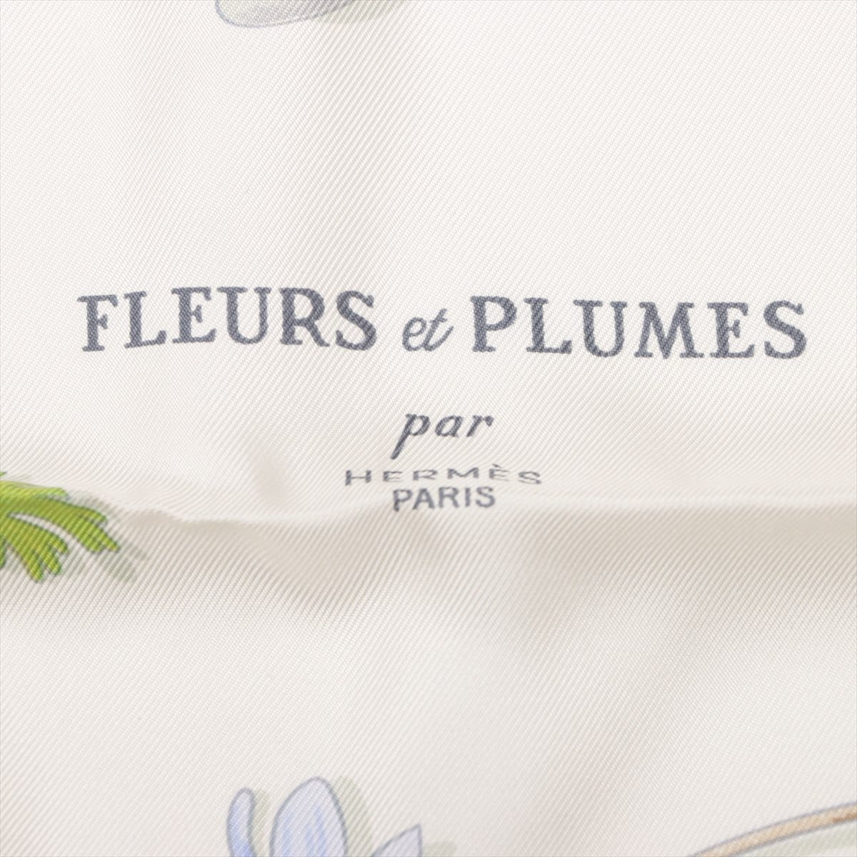 エルメス カレ90 fleurs et plumes フルール エ プリュム スカーフ シルク ピンク