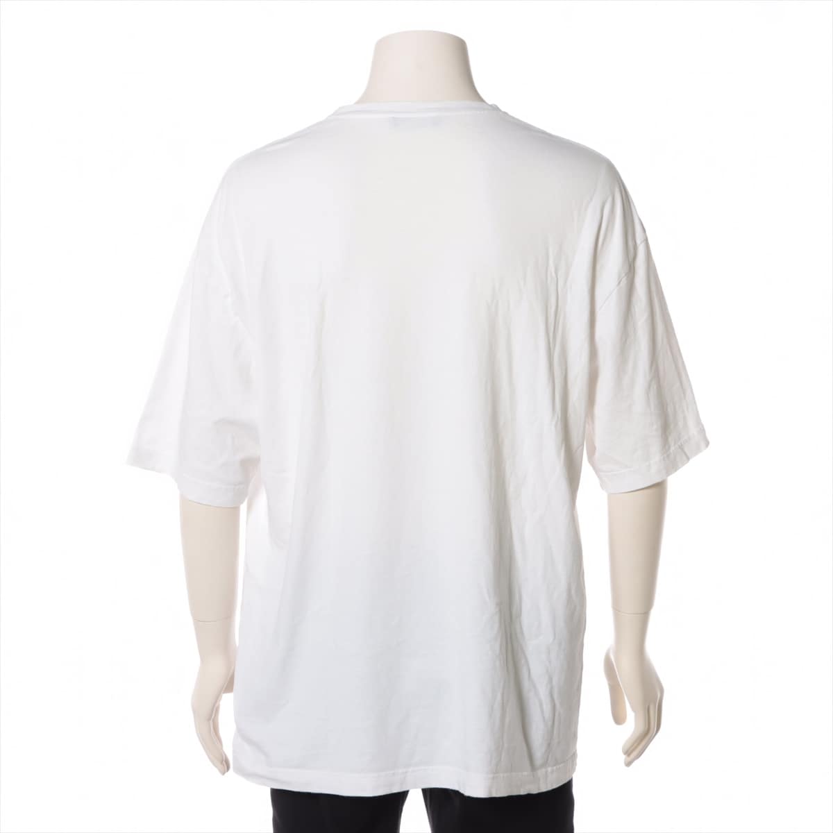 バレンシアガ 18年 コットン Tシャツ M メンズ ホワイト  570803 BBロゴ
