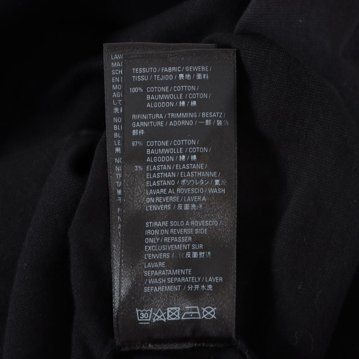バレンシアガ 21年 コットン Tシャツ L ユニセックス ブラック  612966
