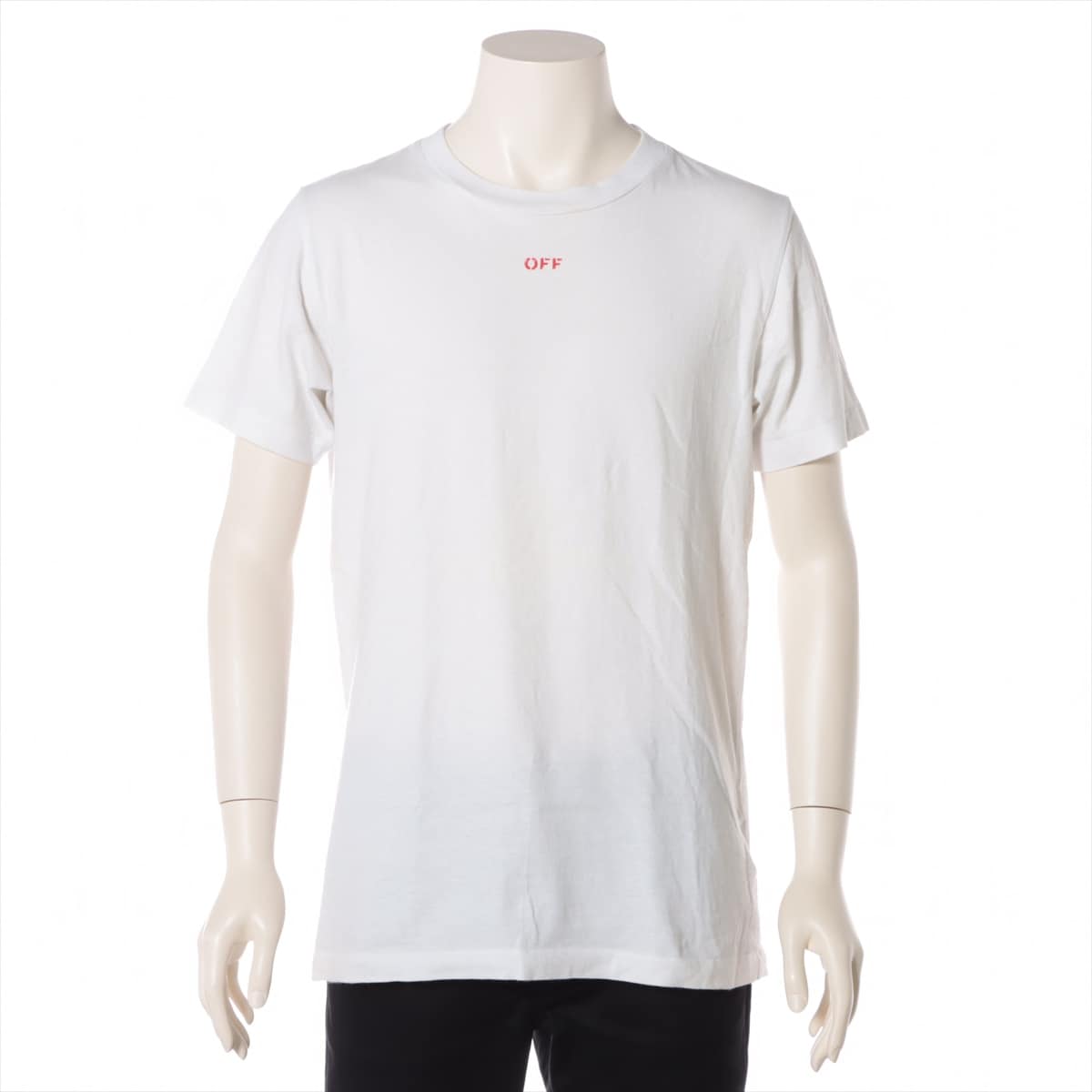 オフホワイト コットン Tシャツ S メンズ ホワイト  OMAA027E20JER006