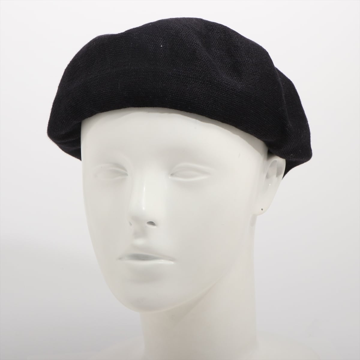 ディオール Diorロゴ ベレー帽 コットン ブラック