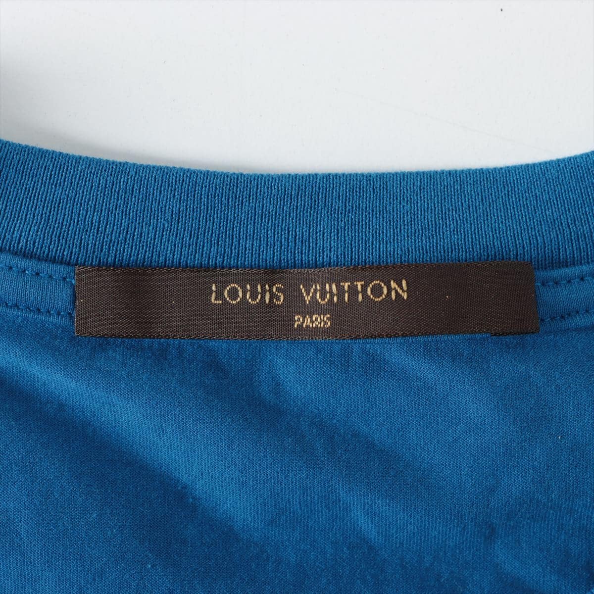 ルイヴィトン 12年 コットン Tシャツ M メンズ ブルー  RM121M