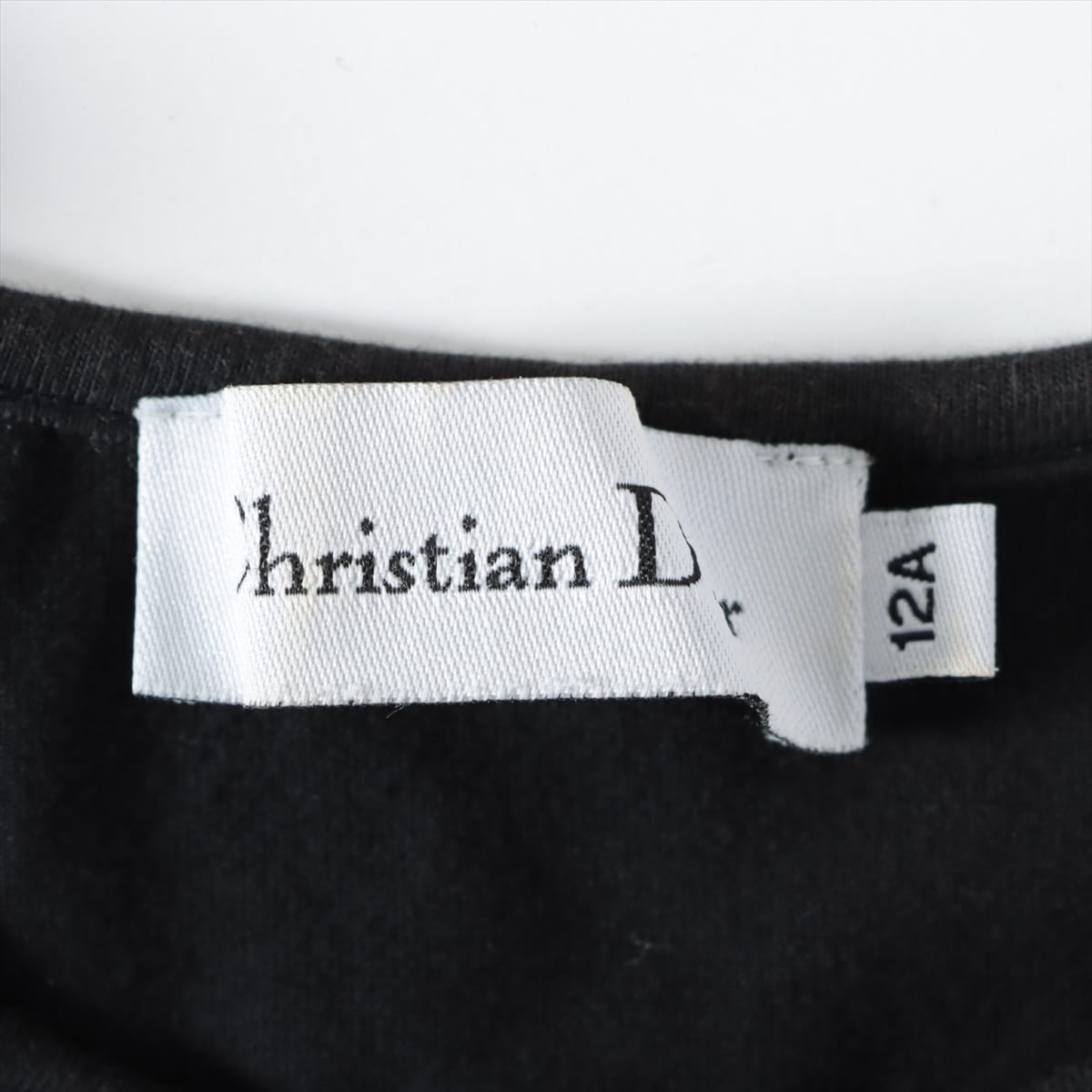 クリスチャンディオール コットン×ポリウレタン Tシャツ 12A キッズ ブラック