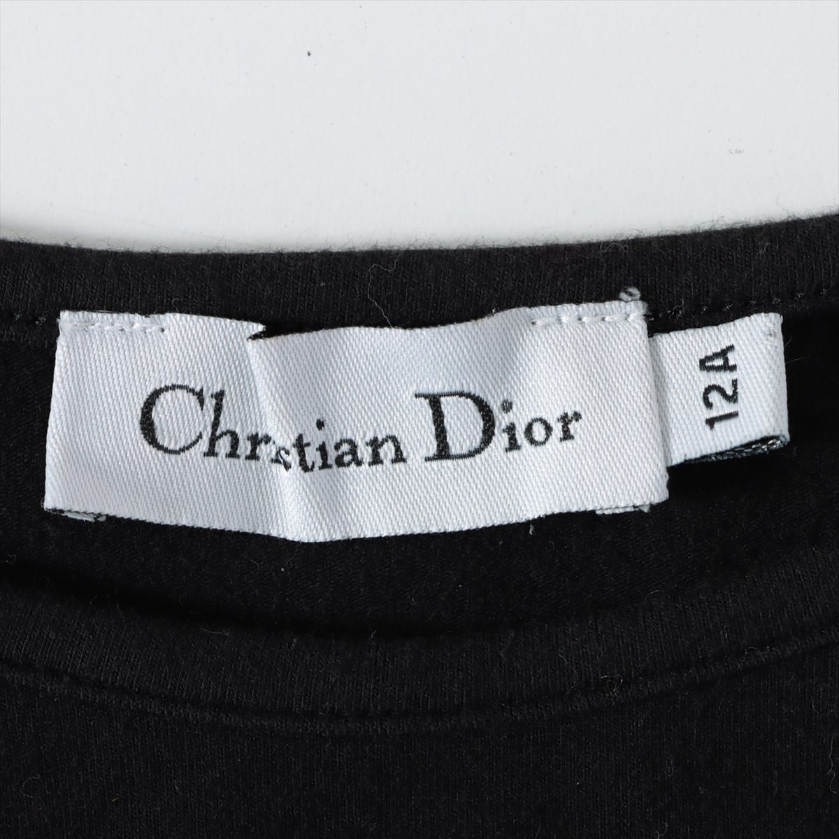 クリスチャンディオール コットン×ポリウレタン Tシャツ 12A キッズ ブラック