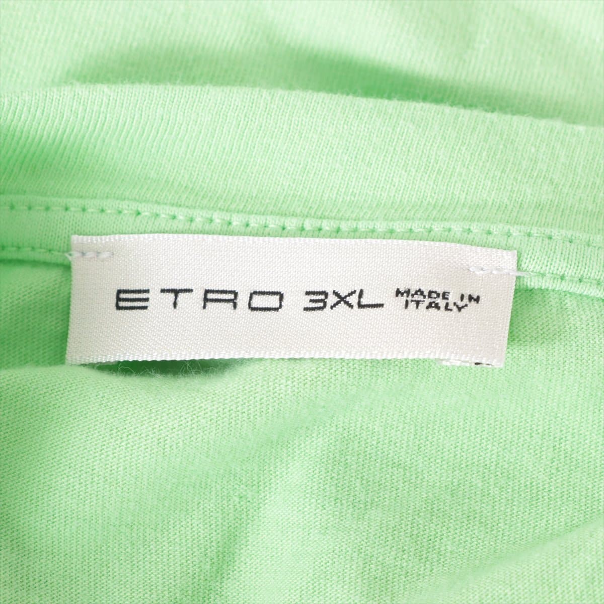 エトロ コットン Tシャツ 3XL メンズ グリーン