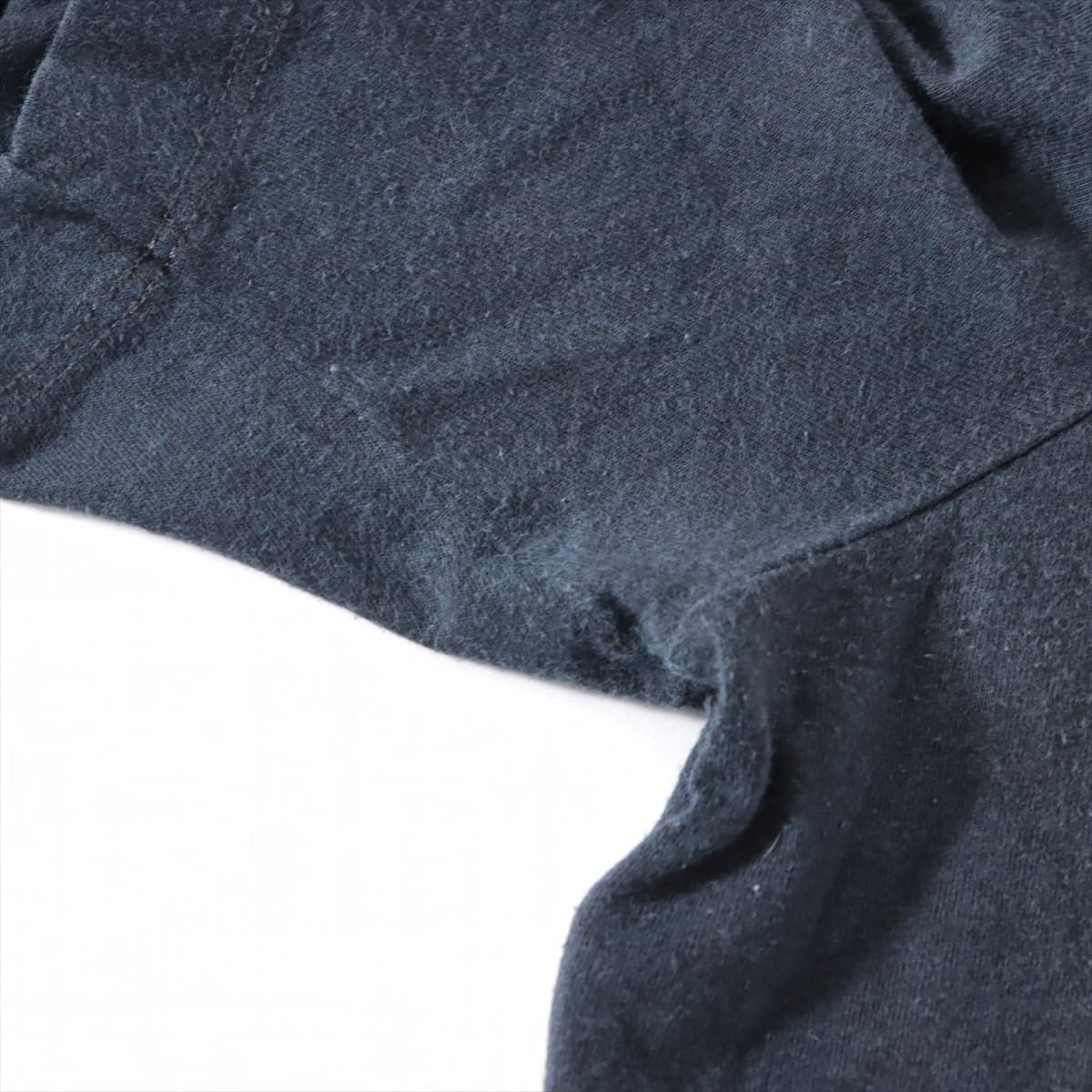 ルイヴィトン 10SS 素材不明 Tシャツ XL メンズ ネイビー  RM101M DOG'S BAR ブラックドッグ ロゴプリント