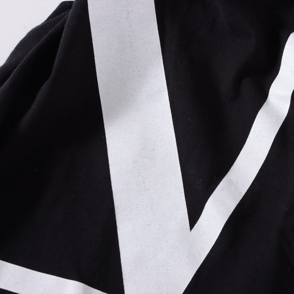 ヴァレンティノ Vロゴ コットン Tシャツ XS メンズ ブラック