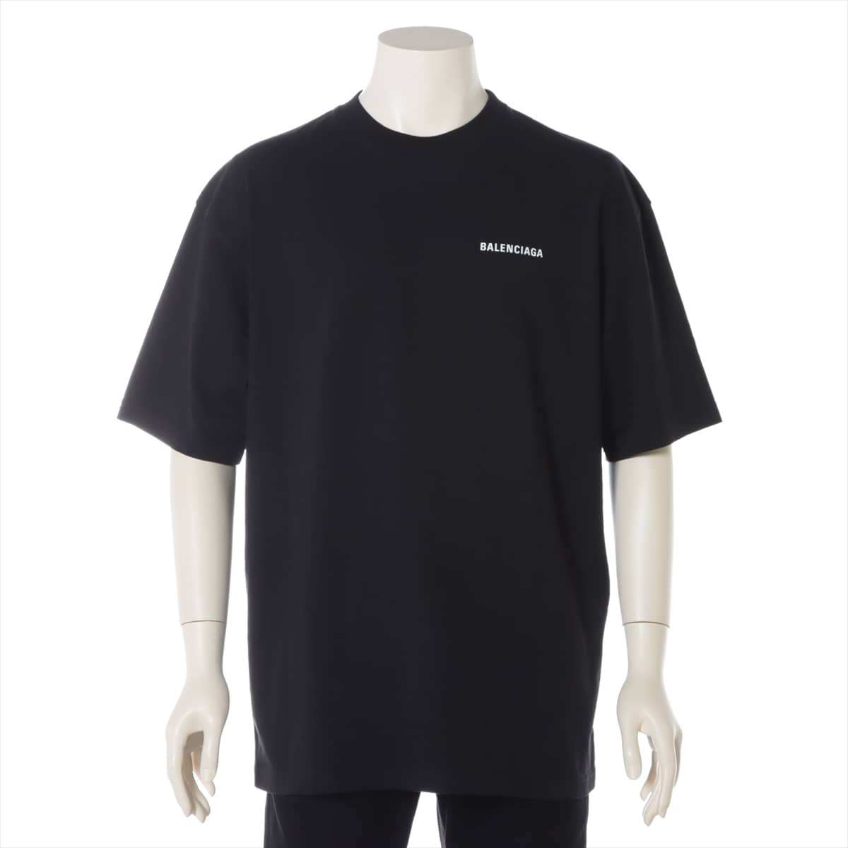 バレンシアガ 21SS コットン Tシャツ XS メンズ ブラック 612966 バックロゴ オーバーサイズ ｜a1175186｜中古ブランド品・ブランド古着通販｜ALLU（アリュー）