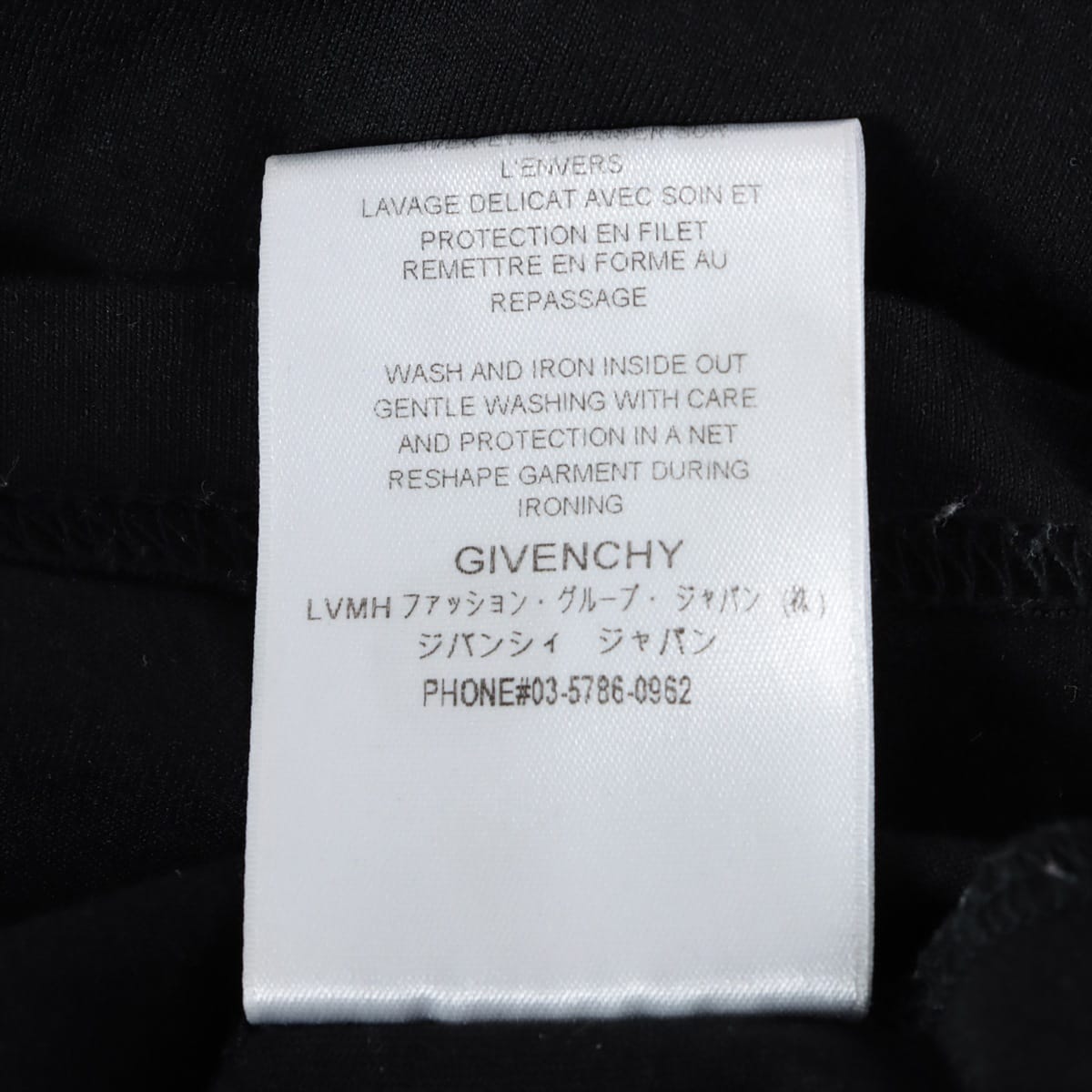 ジバンシー 20SS コットン Tシャツ XL メンズ ブラック  BM70UK3002 ロゴプリント 刺繍