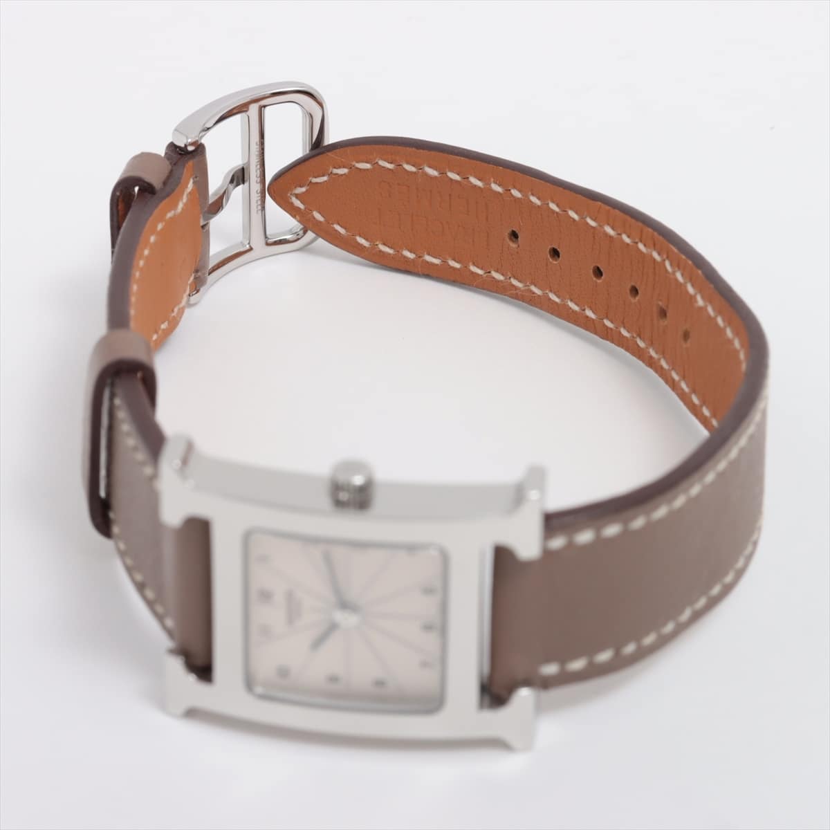 エルメス Hウォッチ HH1.210 ブラック文字盤 QZ レディース腕時計