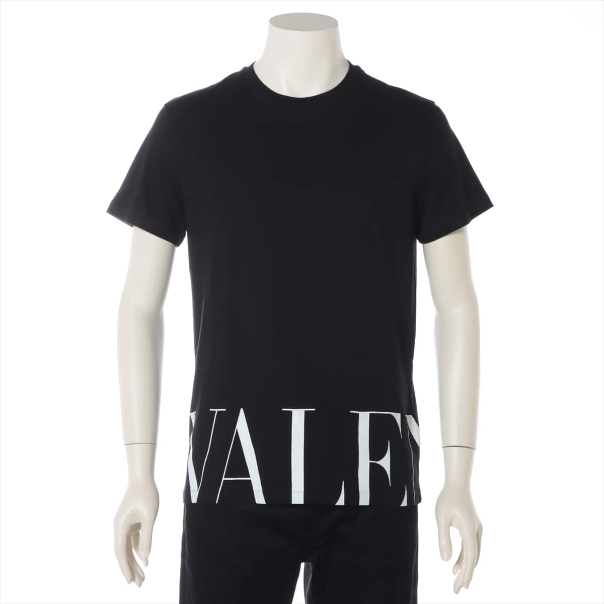 ヴァレンティノ VLTNロゴ コットン Tシャツ XS メンズ ブラック  UV3MG07D6M3
