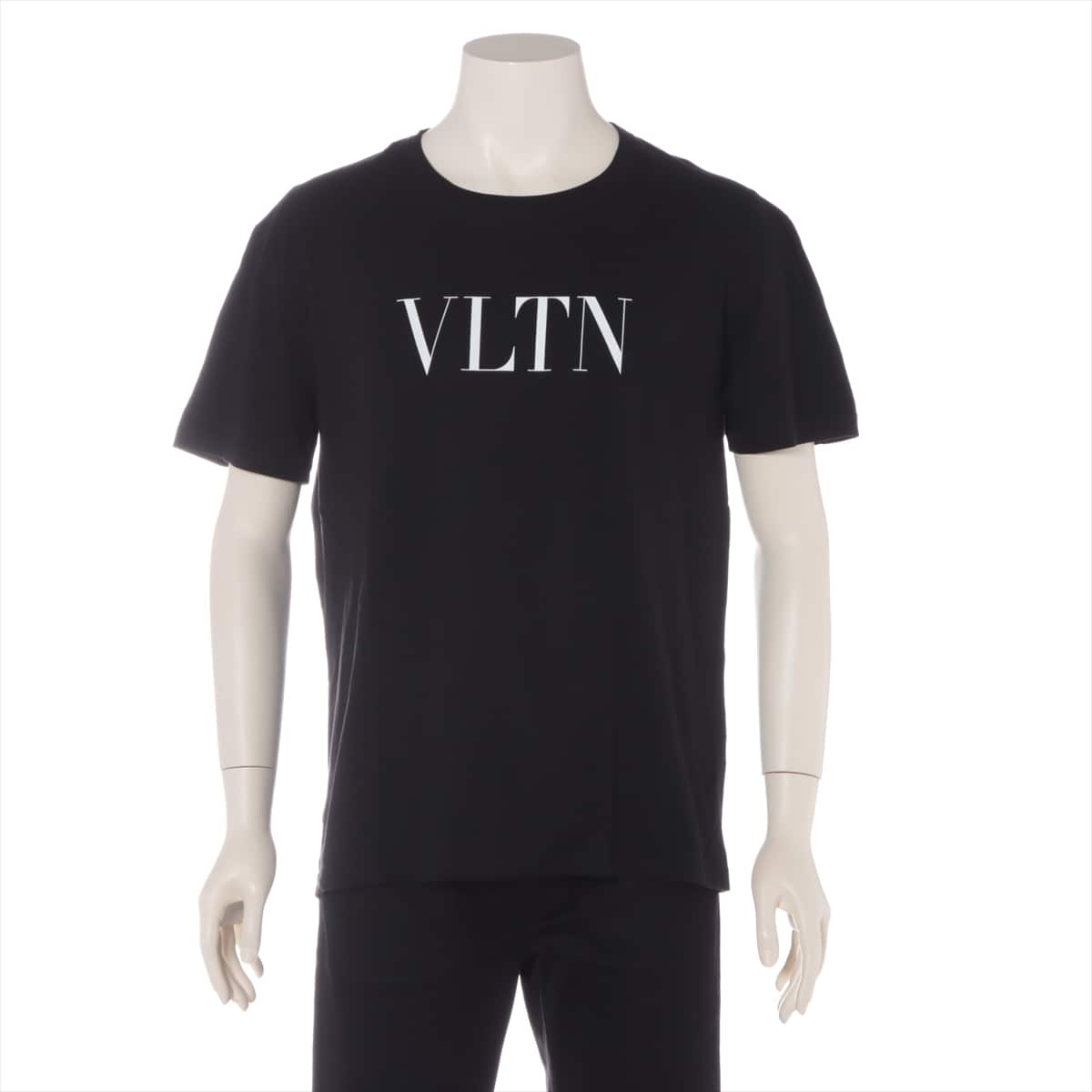 ヴァレンティノ VLTNロゴ コットン Tシャツ L メンズ ブラック