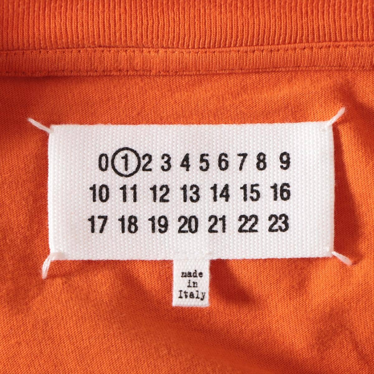 メゾンマルジェラ 22SS コットン Tシャツ XL レディース オレンジ  コラージュ プリント