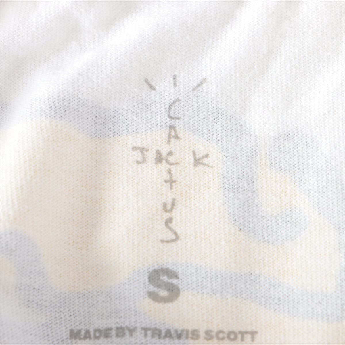 トラヴィススコット×フラグメント×カウズ 21AW コットン Tシャツ S ユニセックス ホワイト  CACTUS JACK