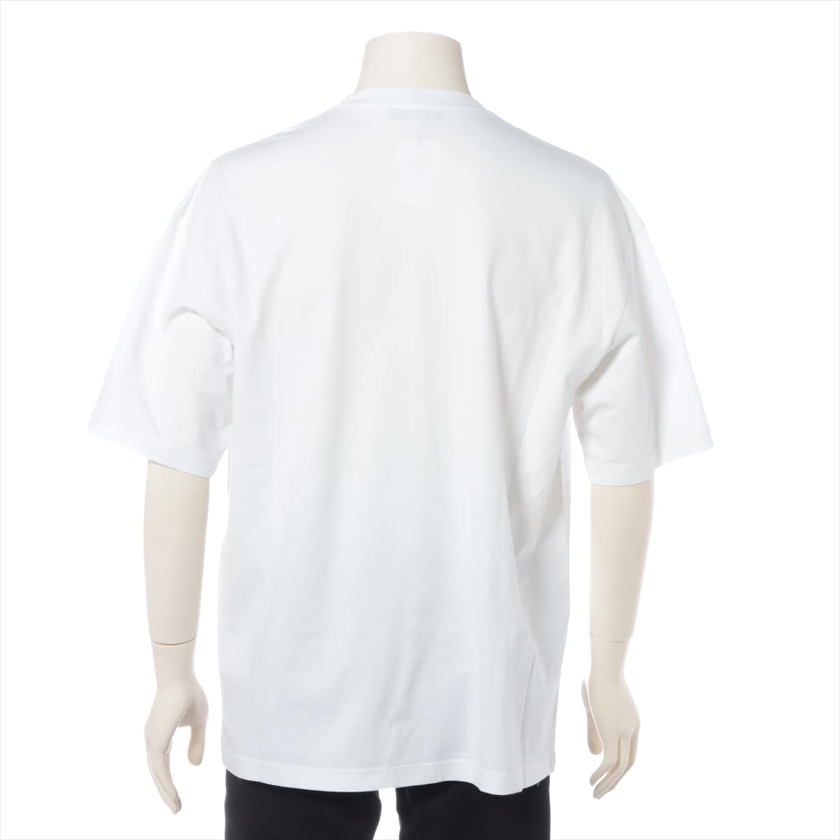 バレンシアガ 19年 コットン Tシャツ XS メンズ ホワイト  570803 BBロゴ オーバーサイズ