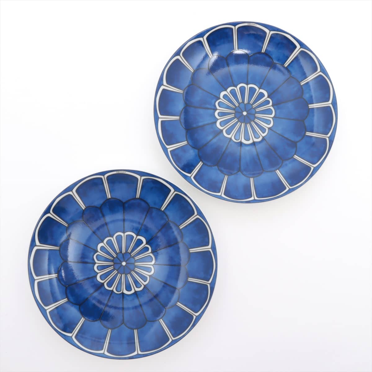 エルメス Bleus d’Ailleurs 小皿 陶器 ブルー