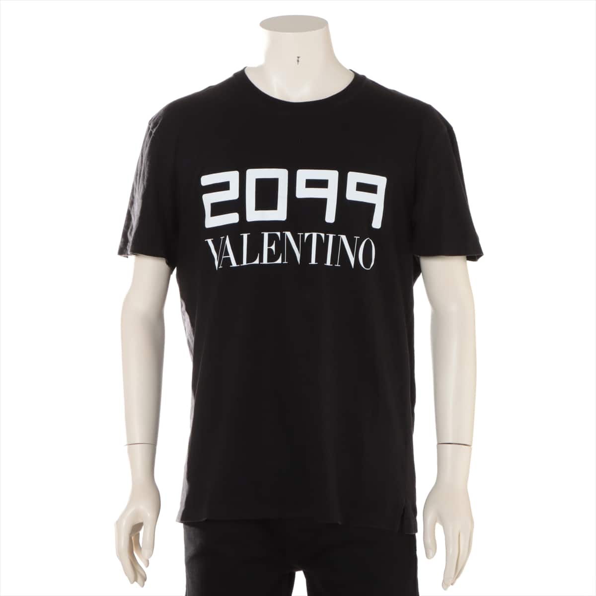 ヴァレンティノ コットン Tシャツ L メンズ ブラック  2099プリント