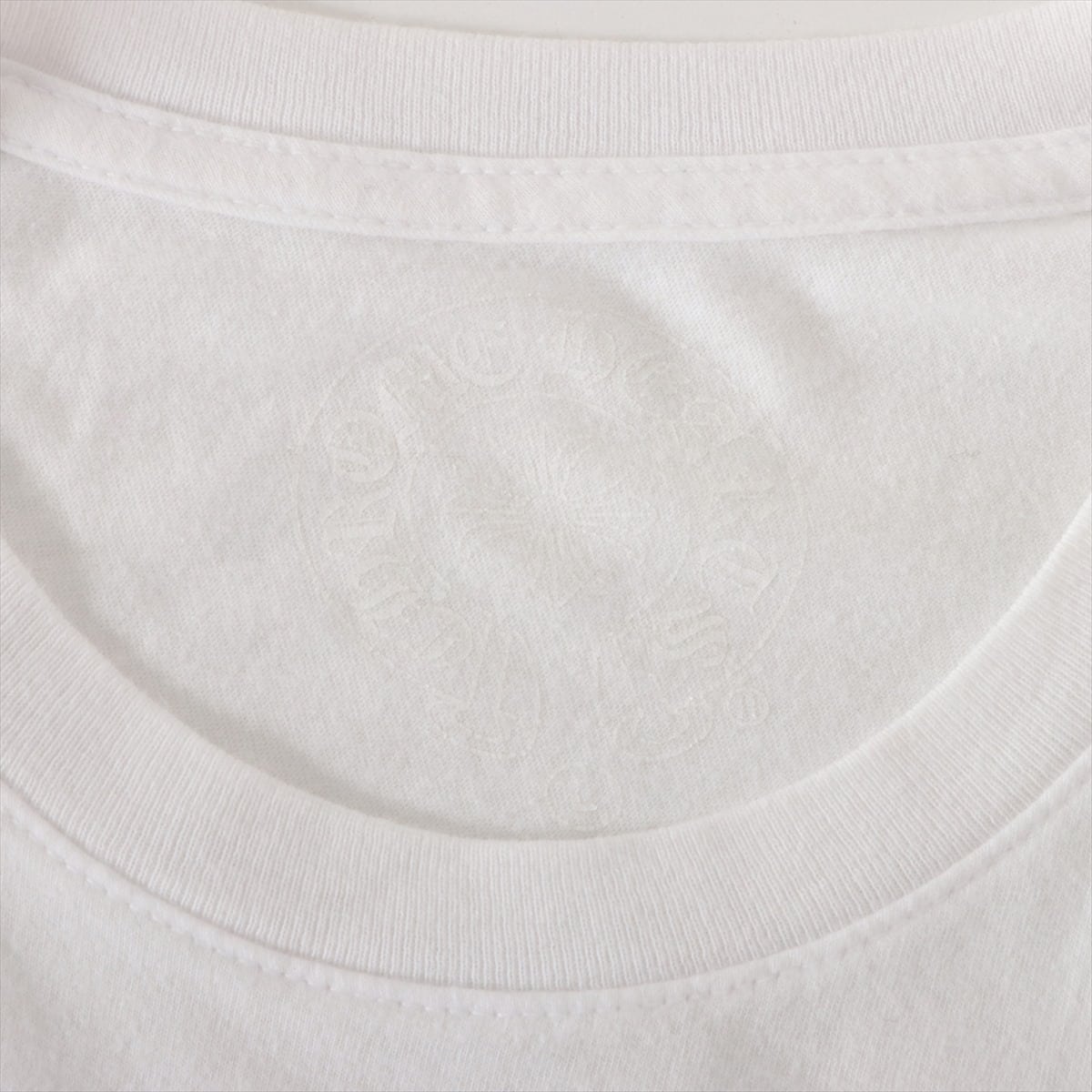 クロムハーツ Tシャツ コットン L ホワイト セメタリークロスプリント