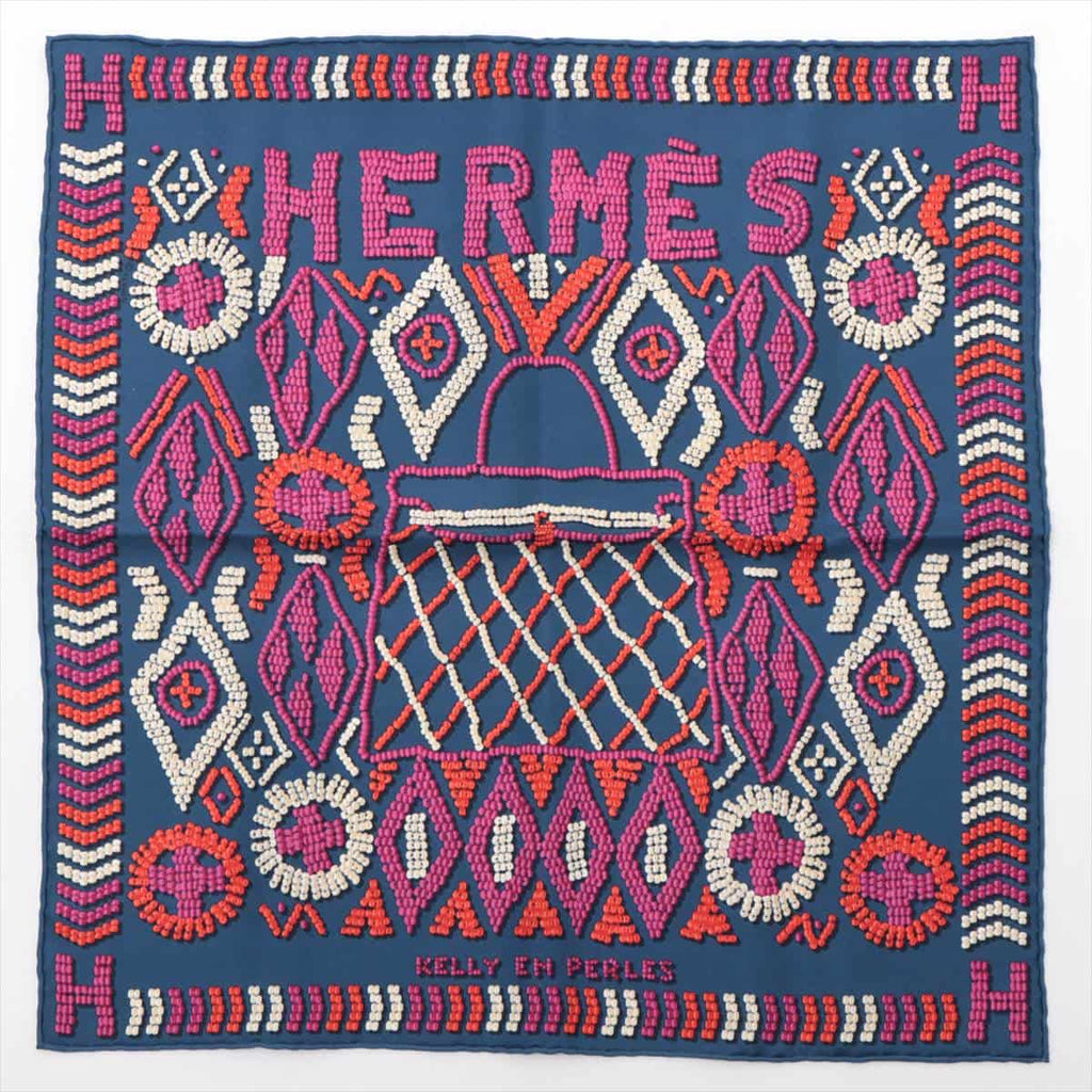 エルメス カレ70 KELLY EN PERLES 真珠でできているケリー スカーフ レディース ピンク HERMES  【アパレル・小物】