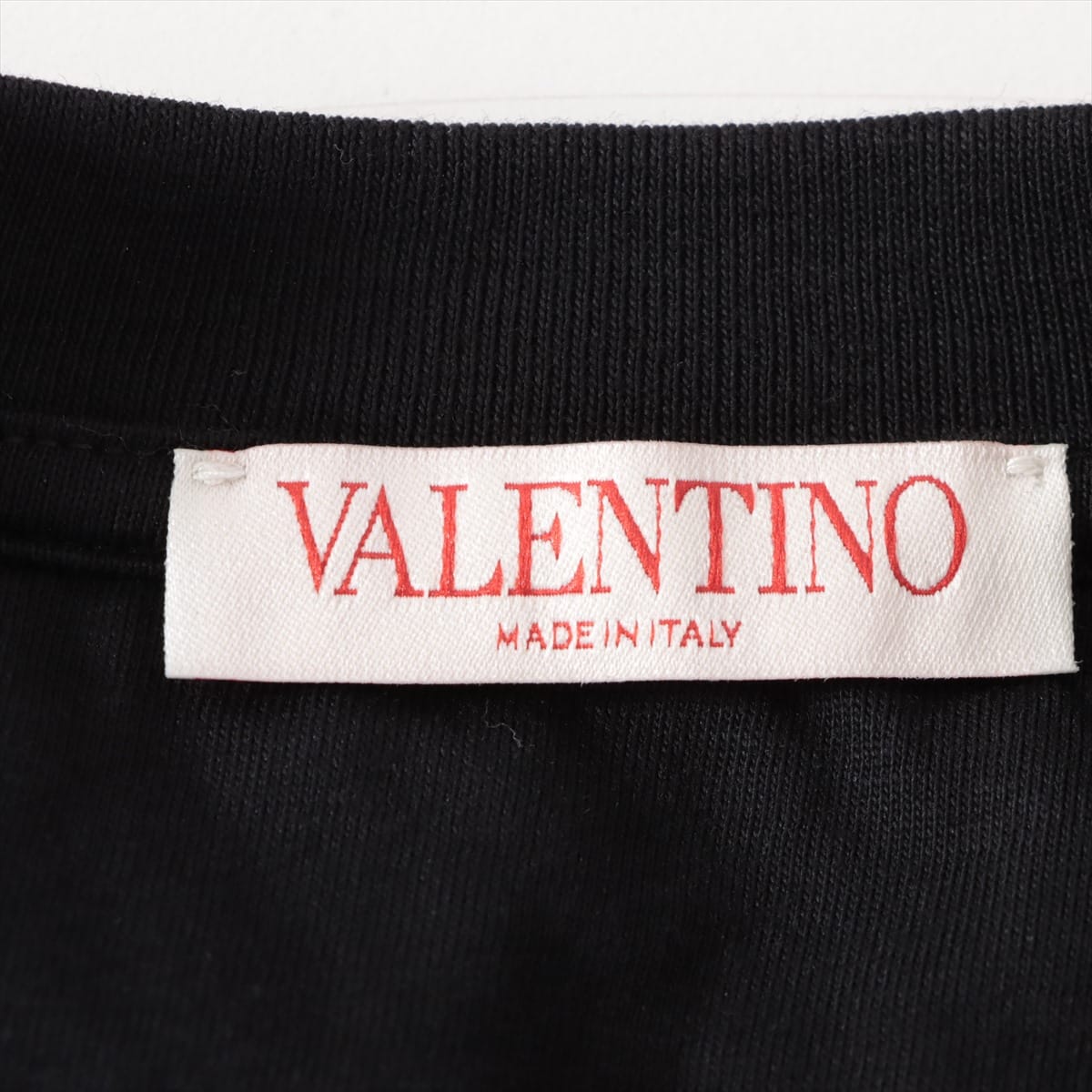 ヴァレンティノ 21年 コットン Tシャツ S メンズ ブラック  ロゴプリント