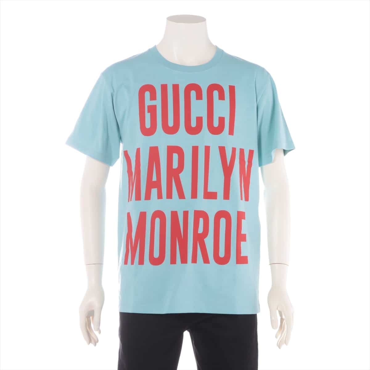 グッチ コットン Tシャツ XS メンズ ブルー  GUCCI MARILYN MONROEプリント 548334