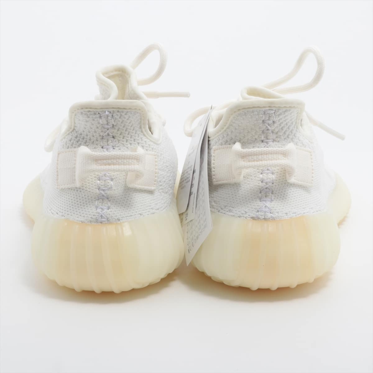 アディダス YEEZY BOOST 350 V2 18年 ニット スニーカー 23.5cm レディース ホワイト CP9366