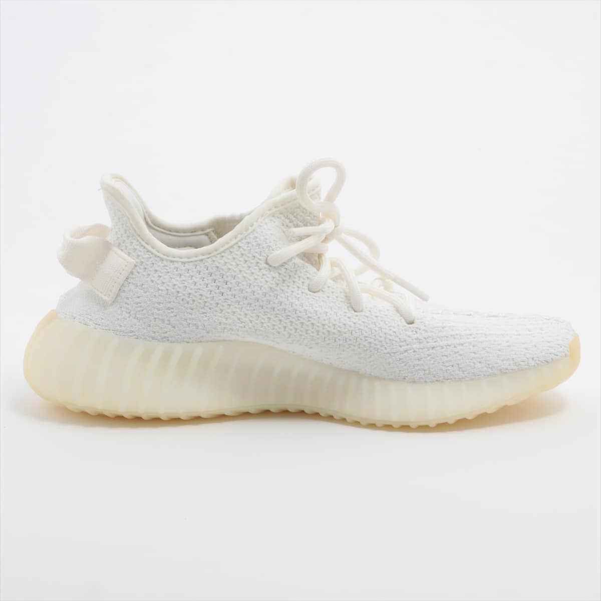 アディダス YEEZY BOOST 350 V2 18年 ニット スニーカー 23.5cm レディース ホワイト CP9366