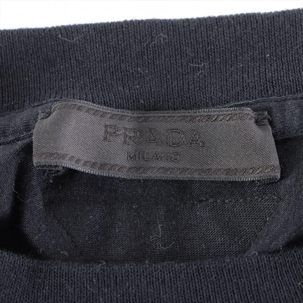 プラダ 19年 コットン Tシャツ S メンズ ブラック  UJM492 クルーネック