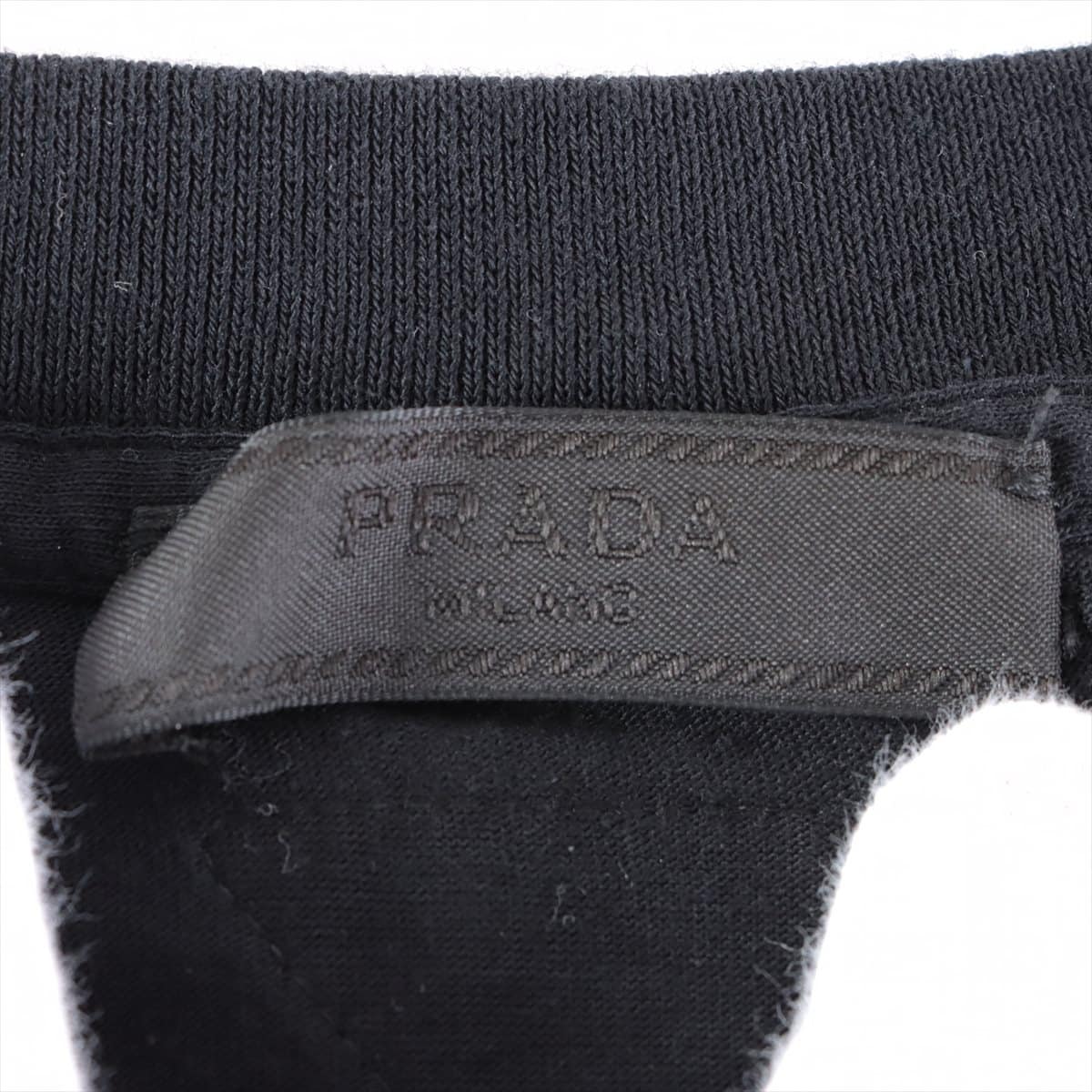 プラダ 19年 コットン Tシャツ S メンズ ブラック  UJM492 クルーネック