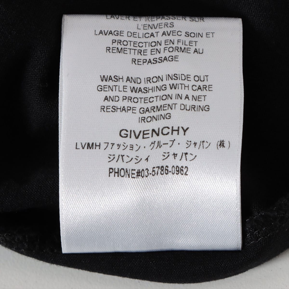 ジバンシィ コットン Tシャツ S メンズ ブラック  BM70UK3002