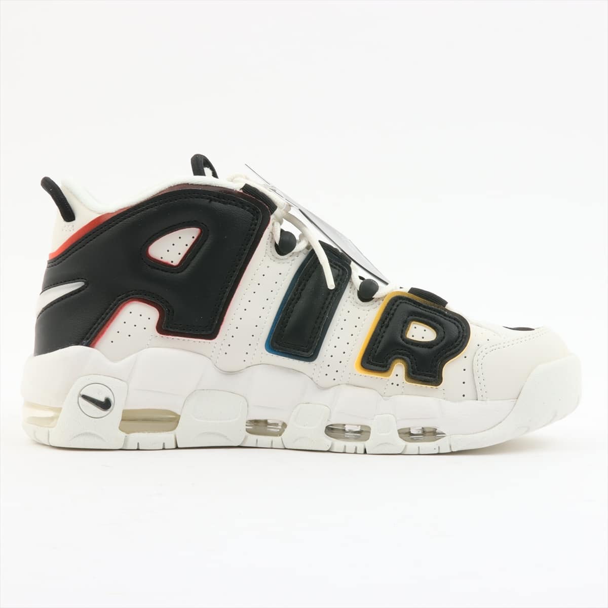 ナイキ AIR MORE UPTEMPO ’96 メッシュ×レザー ハイカットスニーカー 26cm メンズ ブラック×ホワイト DM1297-100