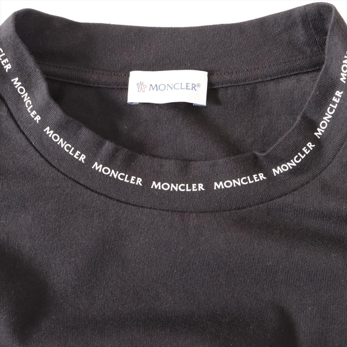 モンクレール 21年 コットン ロングTシャツ XL メンズ ブラック