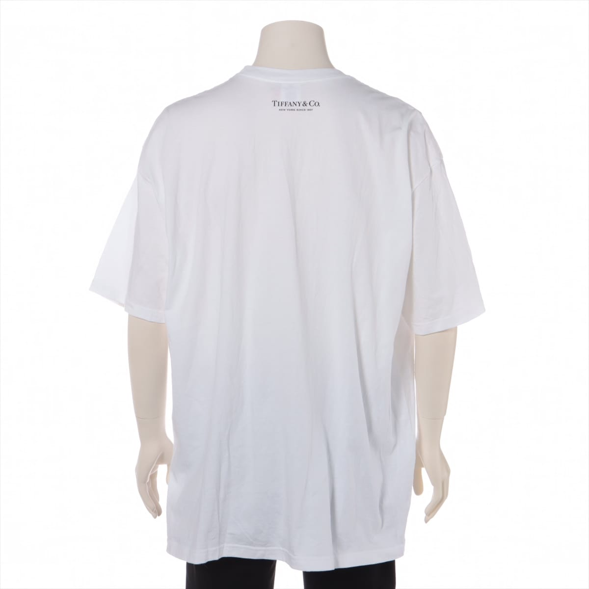 シュプリーム×ティファニー 21AW コットン Tシャツ XXL メンズ ホワイト  Box Logo Tee