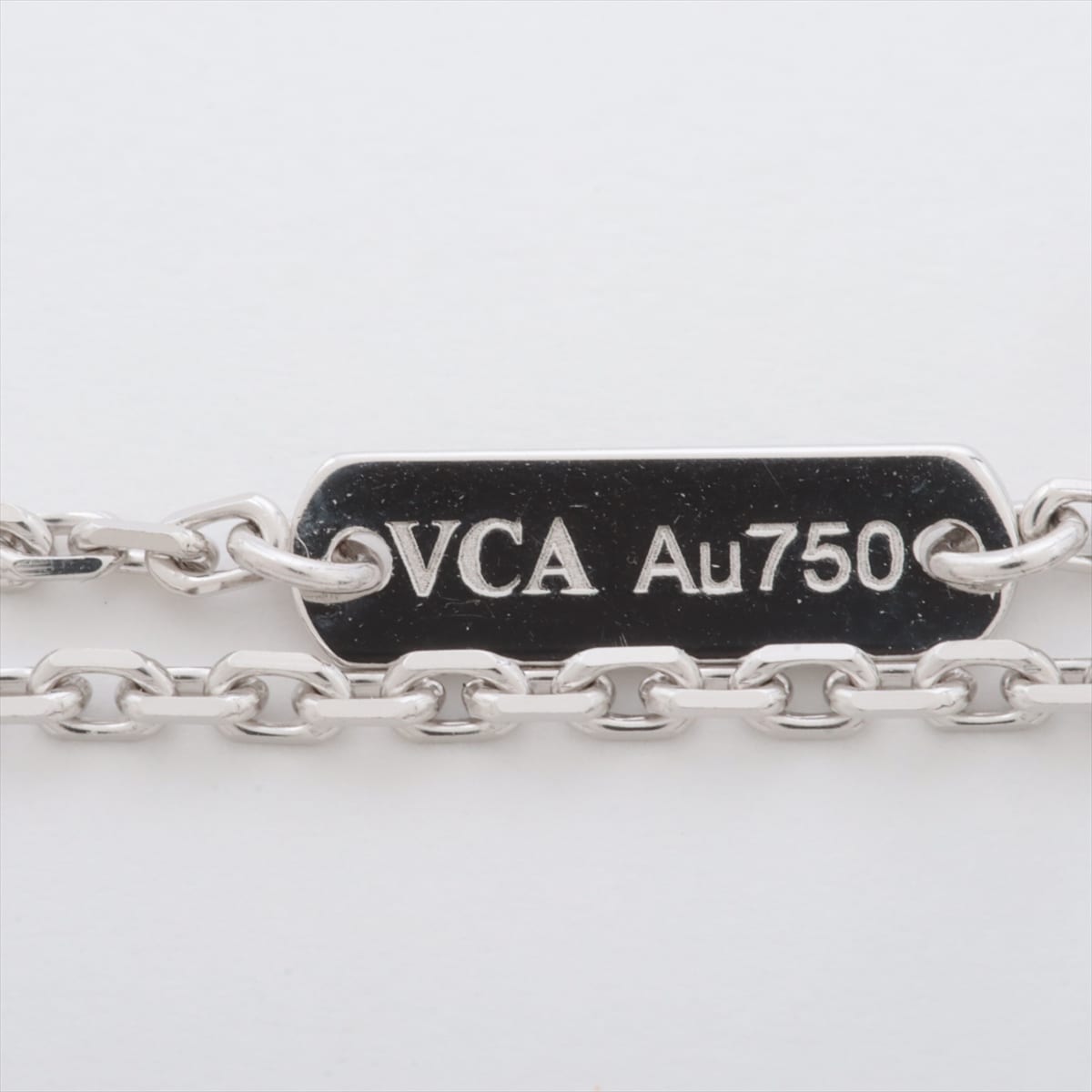 ヴァンクリーフ&アーペル ヴィンテージアルハンブラ シェル ネックレス 750(WG) 5.4g