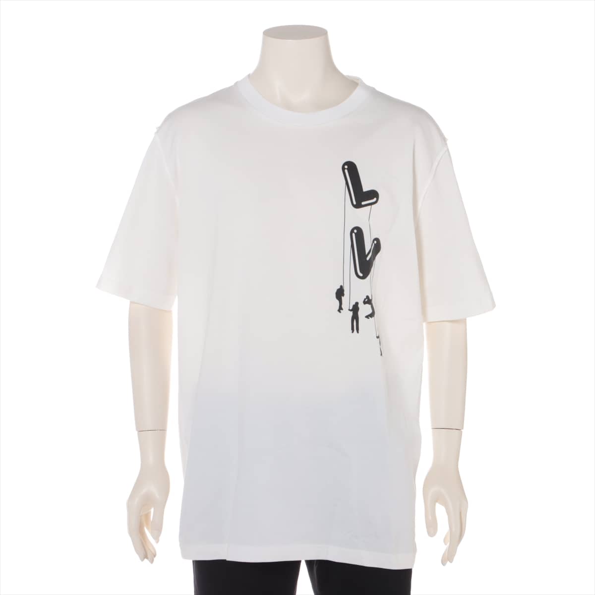 ルイヴィトン 21SS コットン Tシャツ 4L メンズ ホワイト RM211 フロウ