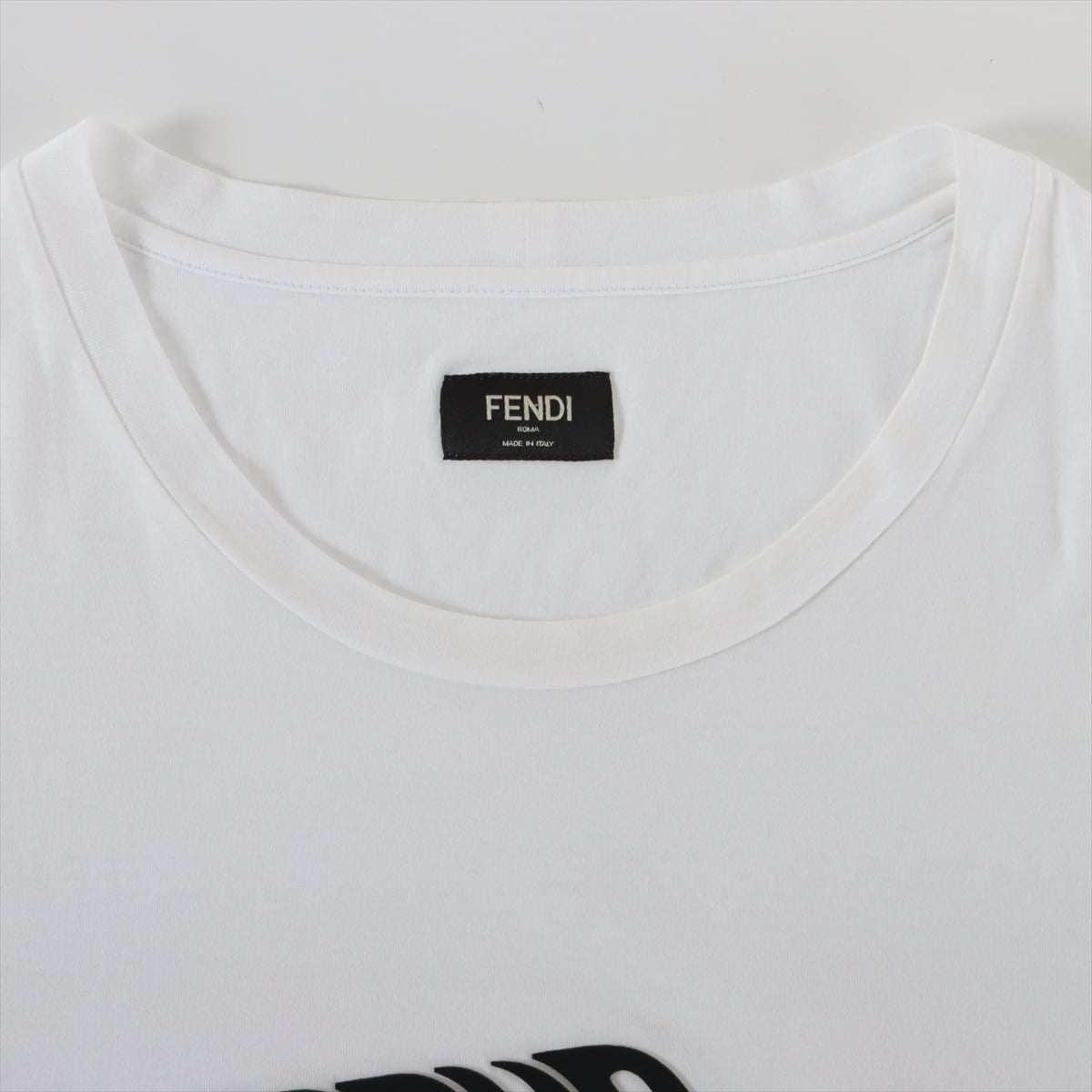 Tシャツ/カットソー(半袖/袖なし)FENDI ROMA AMOR コットンTシャツ