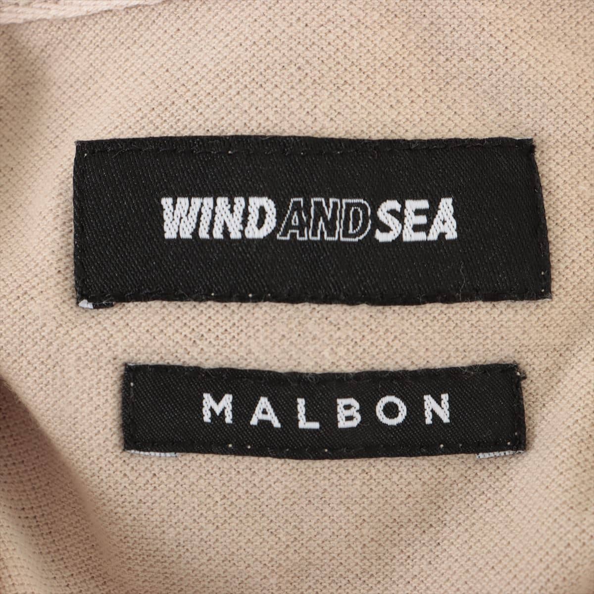 ウィンダンシー×マルボン コットン ポロシャツ M メンズ ベージュ  WDS-MALBON-11