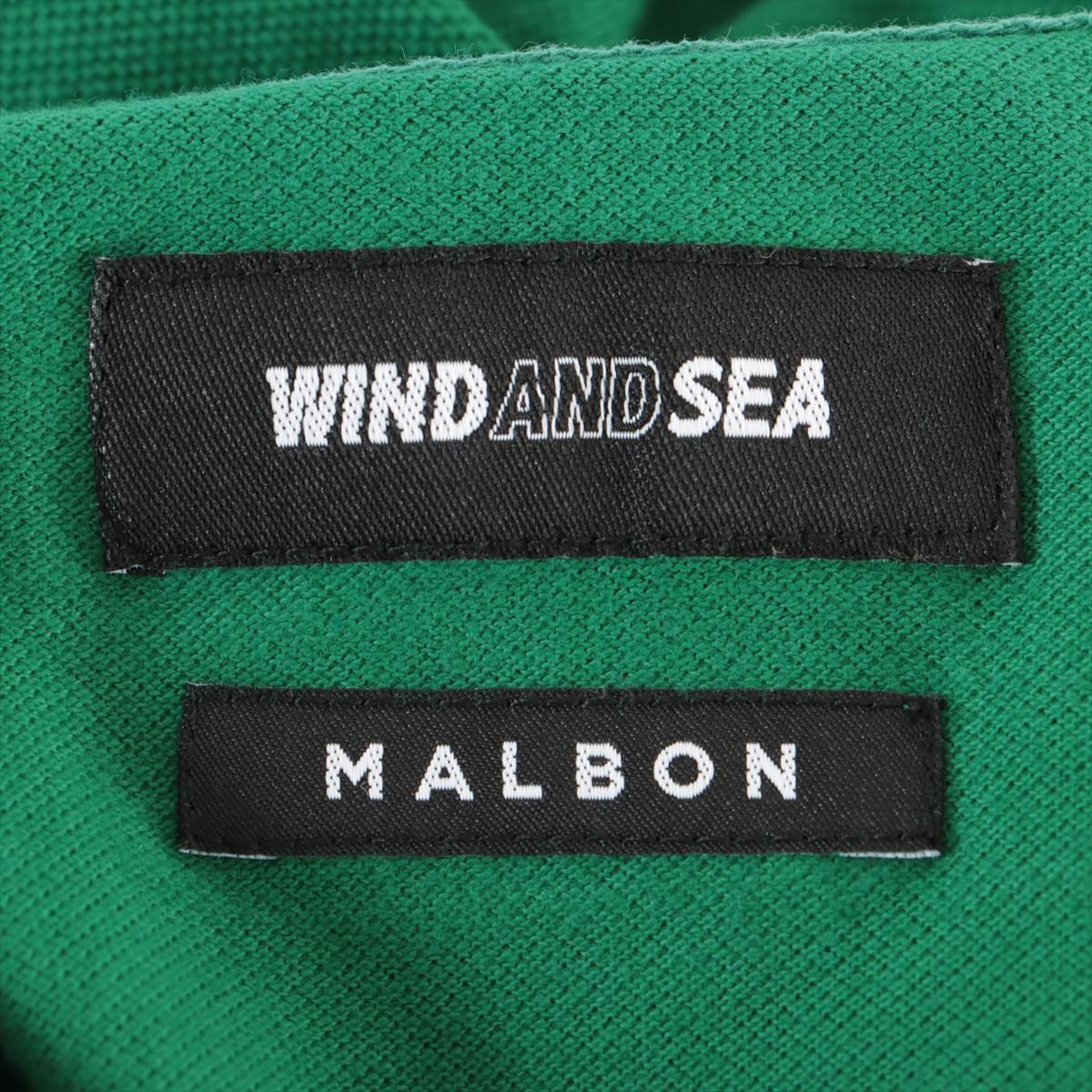 ウィンダンシー×マルボン コットン ロングTシャツ M メンズ グリーン  WDS-MALBON-12