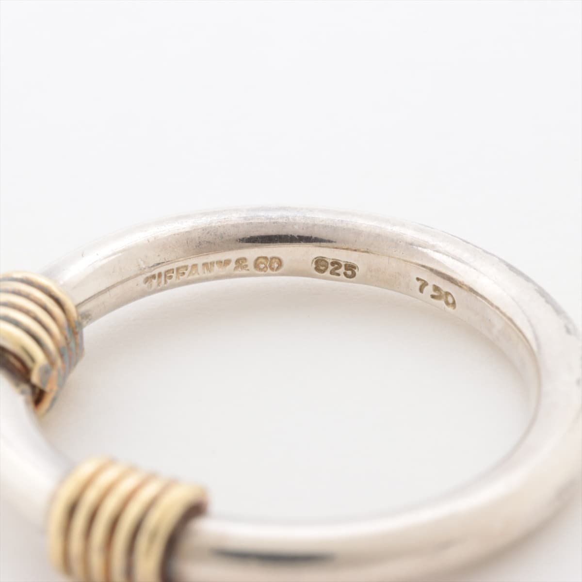 ティファニー 925 750 コンビリング バンドウィズ 指輪 - リング(指輪)