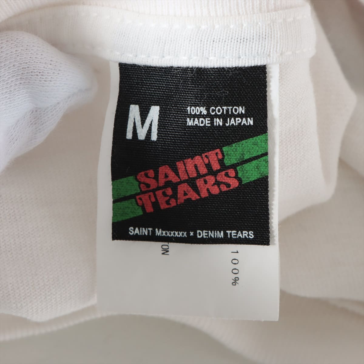 セントマイケル×デニムティアーズ 21AW コットン ロングTシャツ M メンズ  ホワイト｜a1326960｜中古ブランド品・ブランド古着通販｜ALLU（アリュー）