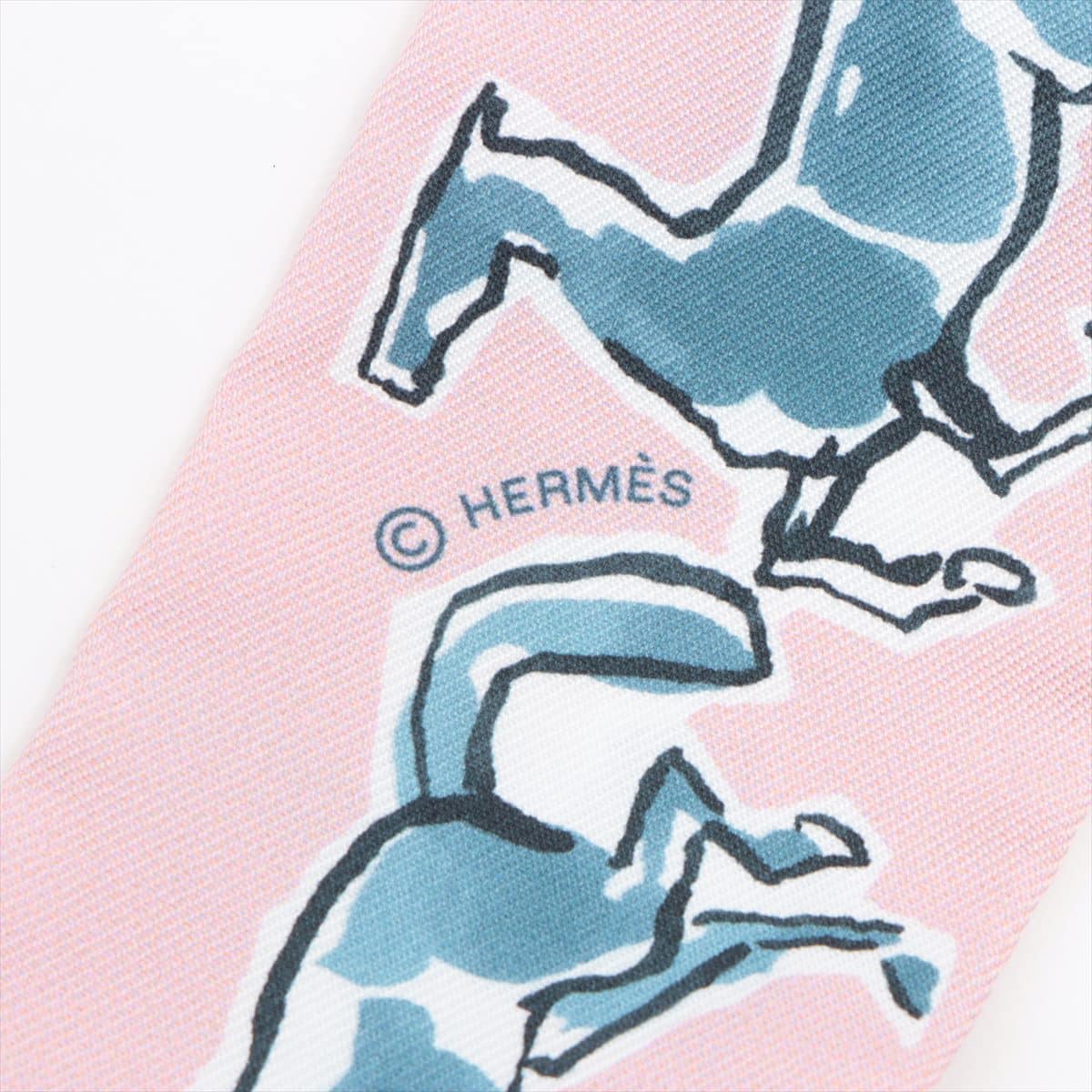エルメス ツイリー CHEVAUX EN LIBERTE 自由の馬 スカーフ シルク 