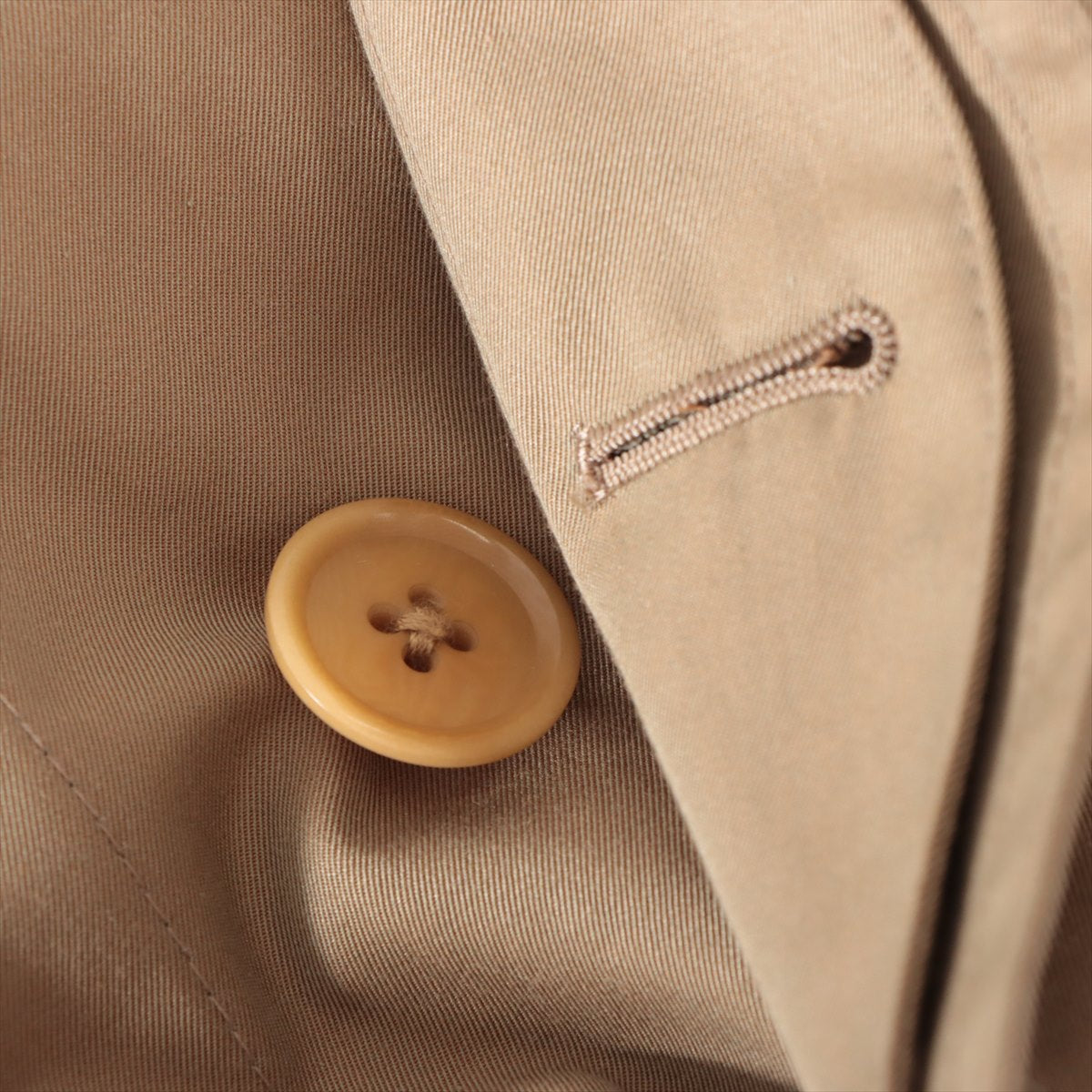 バーバリーズ コットン×ポリエステル ステンカラーコート MA メンズ ベージュ  一枚袖 BBA11-902-46