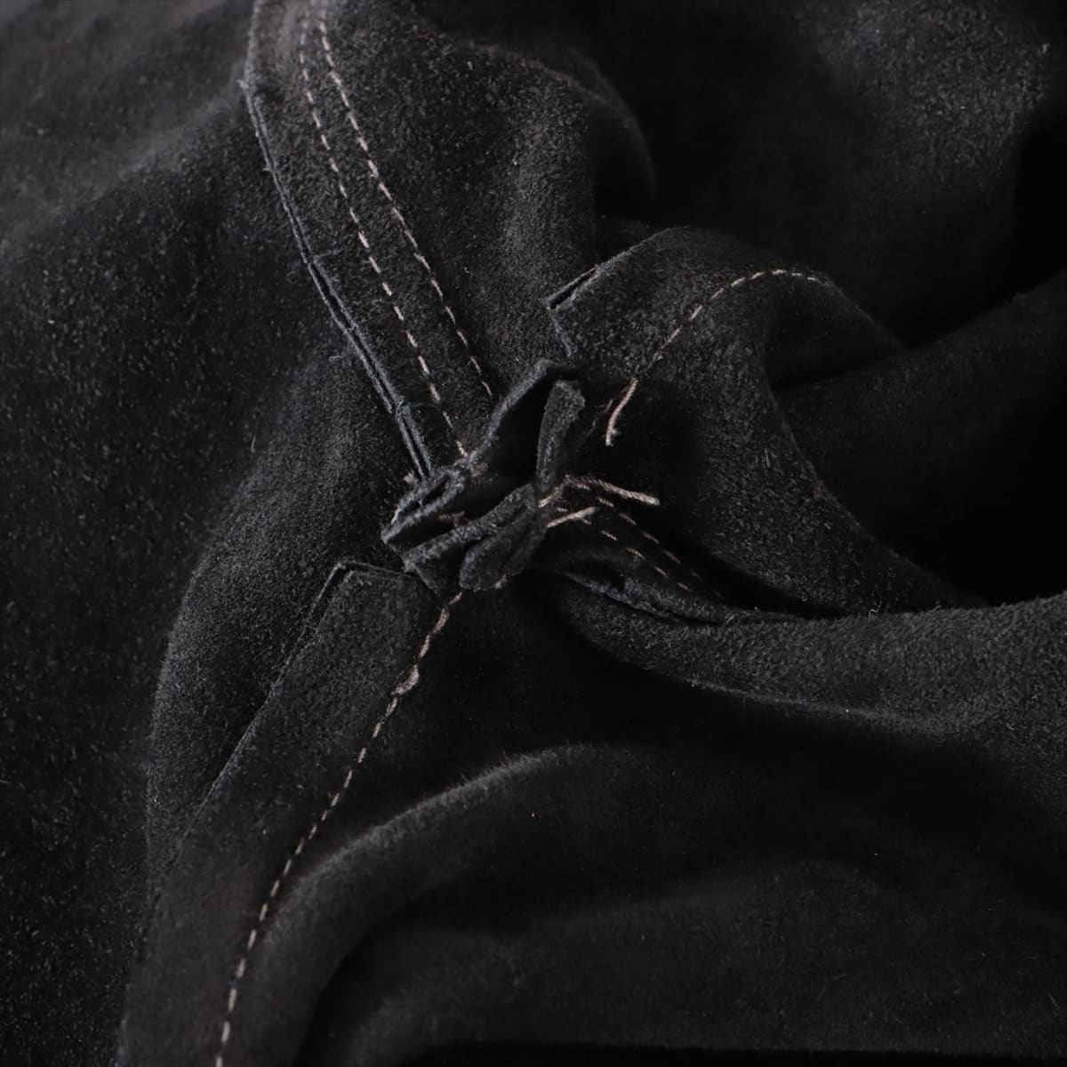 クロムハーツ ジャケット 素材不明 L ブラック ダガージップ 品質タグ欠損（スエード系の素材）