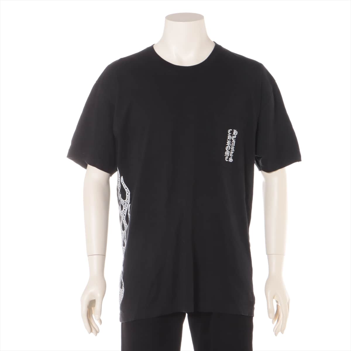 クロムハーツ CHプラス Tシャツ コットン XL ブラック フレーム
