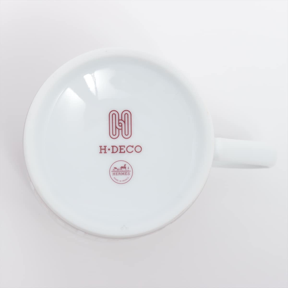 エルメス H・DECO マグカップ 陶器 レッド