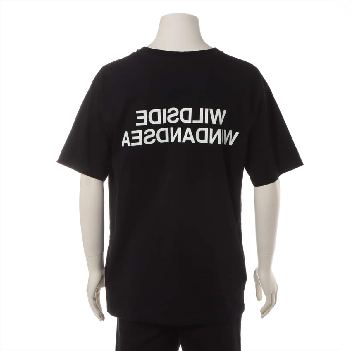 ウィンダンシー×ワイルドサイドヨウジヤマモト 22年 コットン Tシャツ 3 メンズ ブラック  サイドジップ