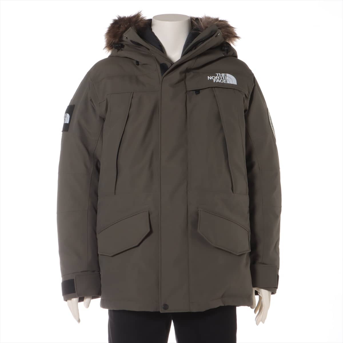 ノースフェイス ナイロン ダウンジャケット M メンズ カーキ  ND92032 ANTARCTICA PARKA